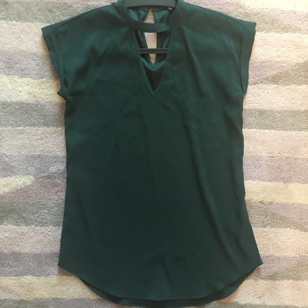 NWOT Forest Green Express Top, size XXS